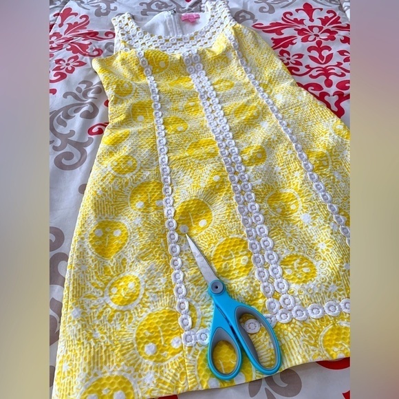 Lilly Pullitzer McFarlane Shift Dress Sunglow Yellow Style 84125 - Picture 15 of 15
